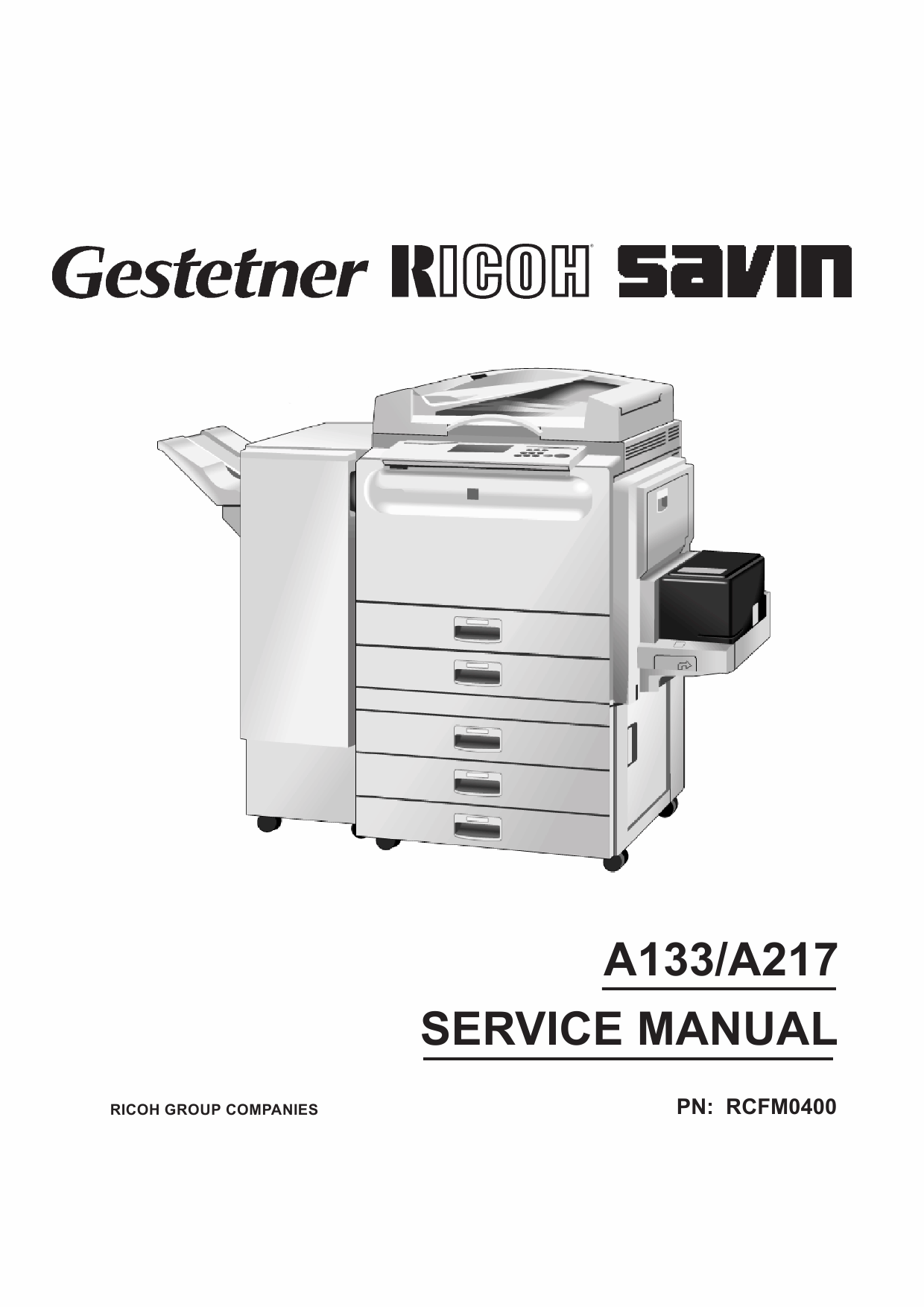 RICOH Aficio 400 500 A133-A217 Parts Service Manual-1